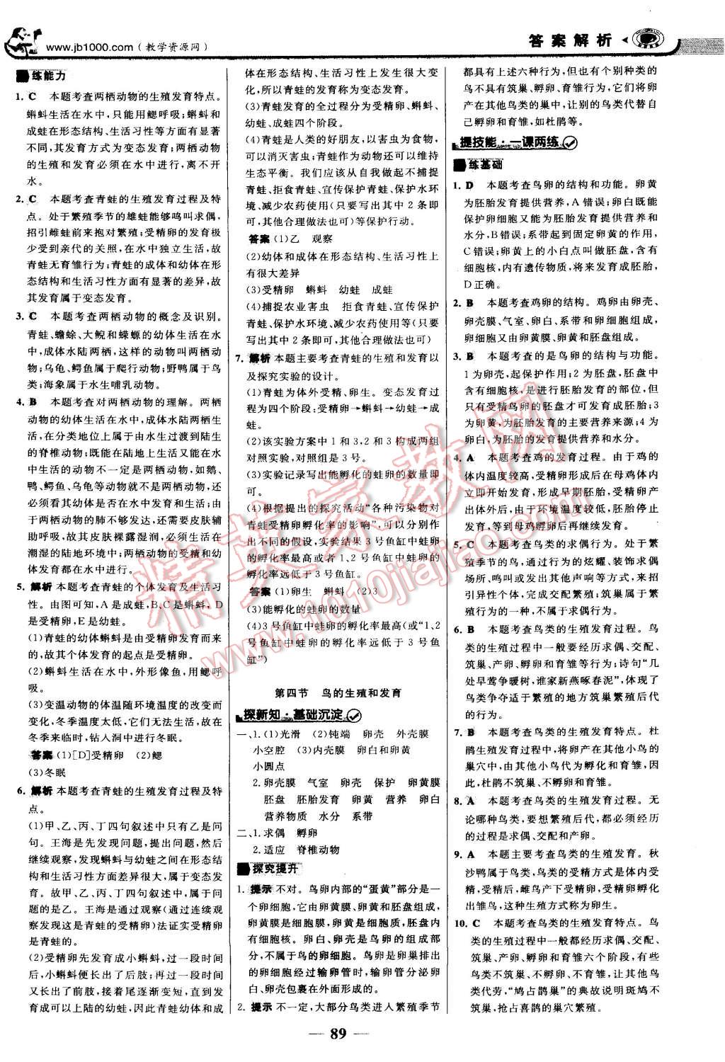 2015年世紀(jì)金榜金榜學(xué)案八年級(jí)生物下冊(cè) 第4頁