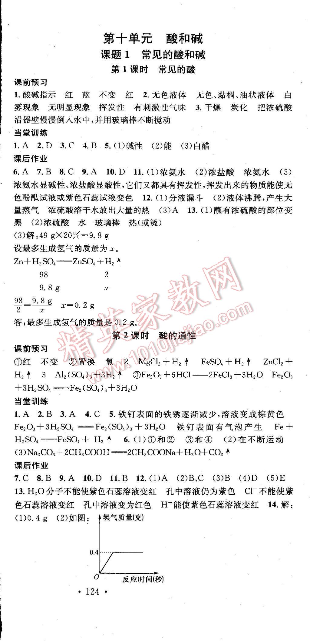 2015年名校課堂助教型教輔九年級(jí)化學(xué)下冊(cè)人教版 第6頁(yè)