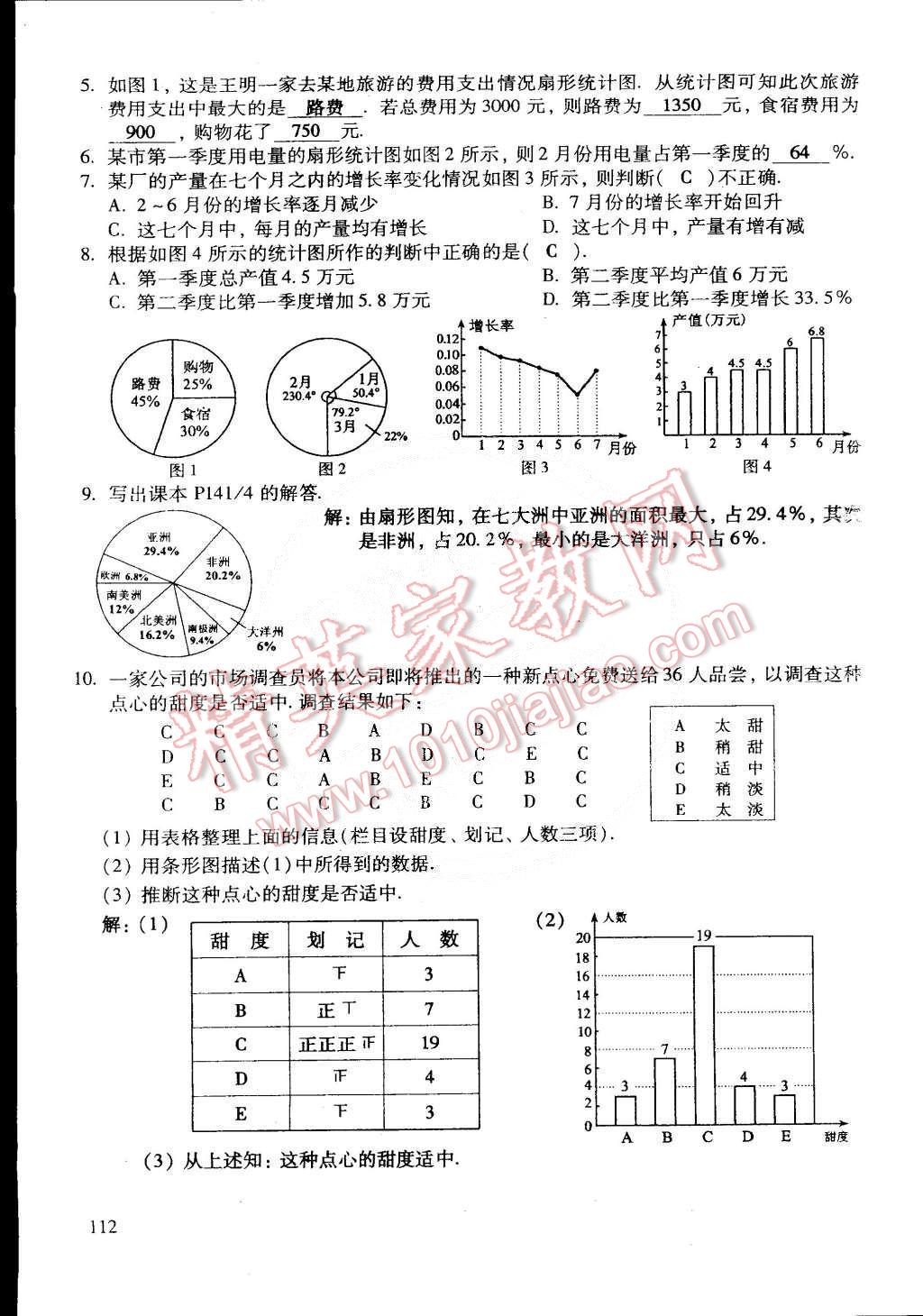 2015年初中数学活页练习七年级数学下册 第90页