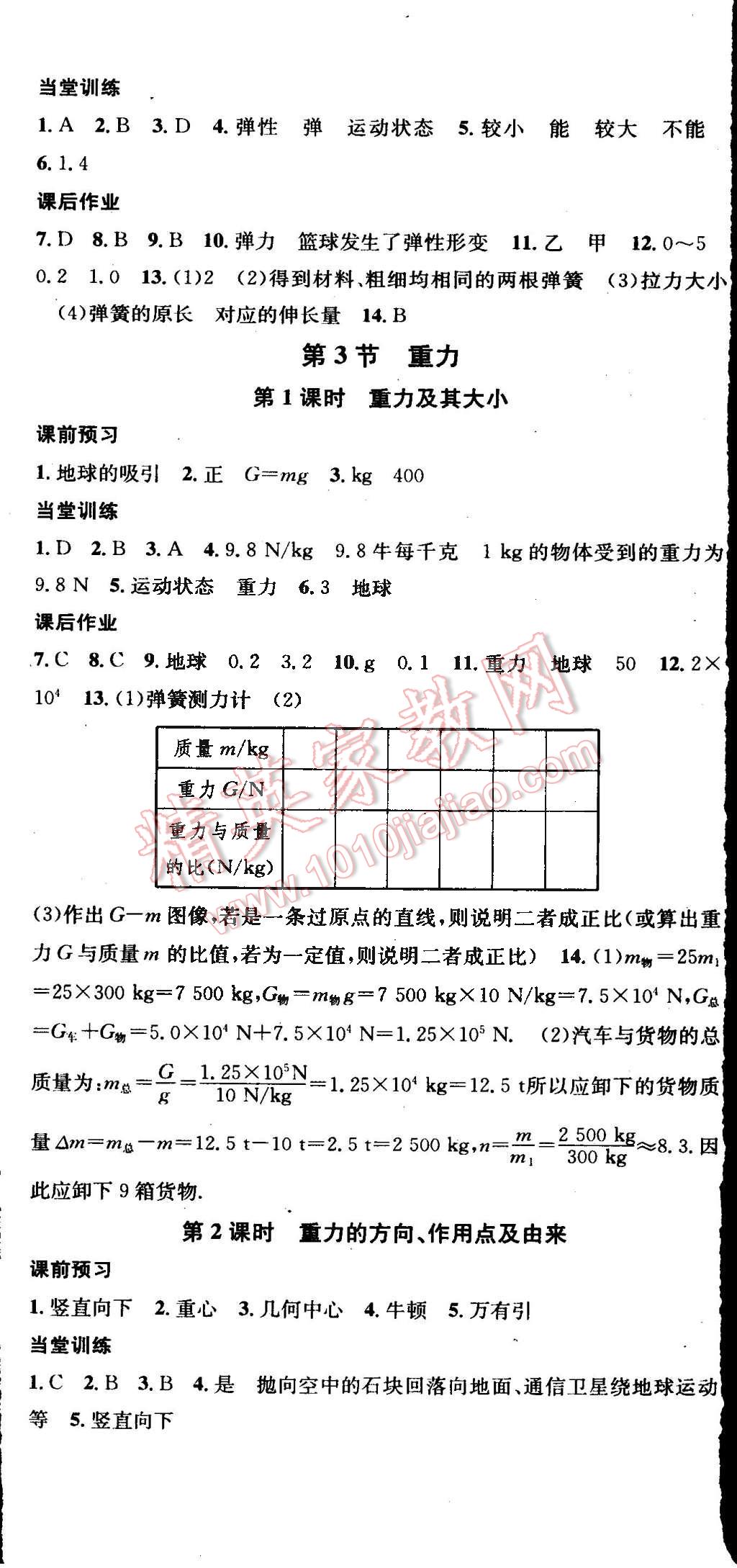 2015年名校课堂助教型教辅八年级物理下册人教版 第26页