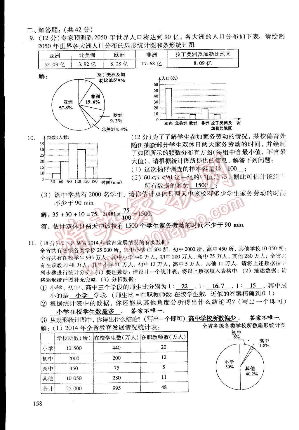 2015年初中数学活页练习七年级数学下册 第22页