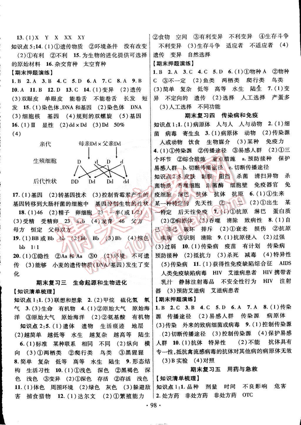 2015年畅优新课堂八年级生物下册人教版 第5页