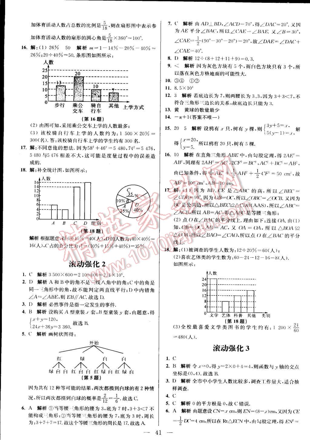 2015年初中數(shù)學(xué)小題狂做八年級下冊蘇科版 第54頁