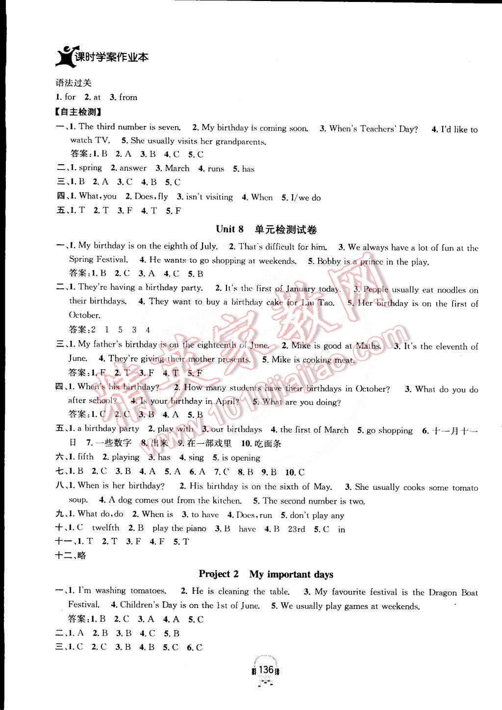 2015年金鑰匙課時(shí)學(xué)案作業(yè)本五年級(jí)英語(yǔ)下冊(cè)江蘇版 第20頁(yè)