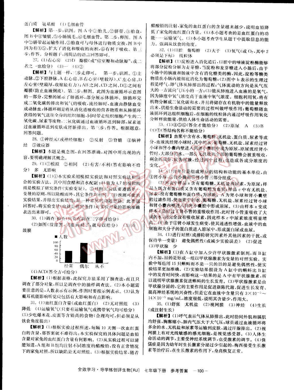 2015年全效學習七年級生物下冊人教版 第16頁