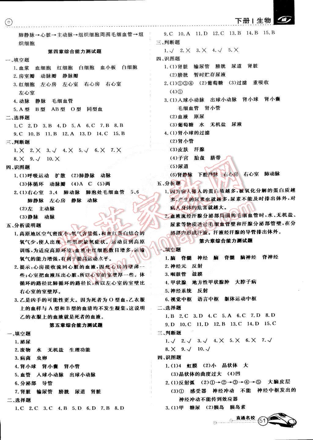 2015年教材精析精練高效通七年級生物下冊人教版 第9頁