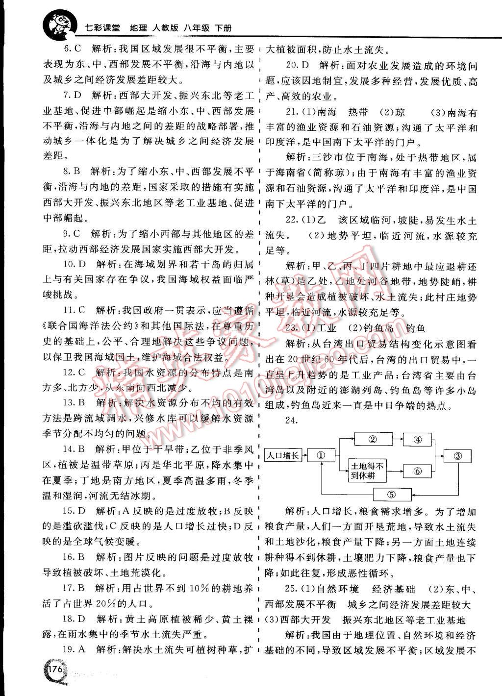 2015年初中一點(diǎn)通七彩課堂八年級(jí)地理下冊(cè)人教版 第16頁(yè)