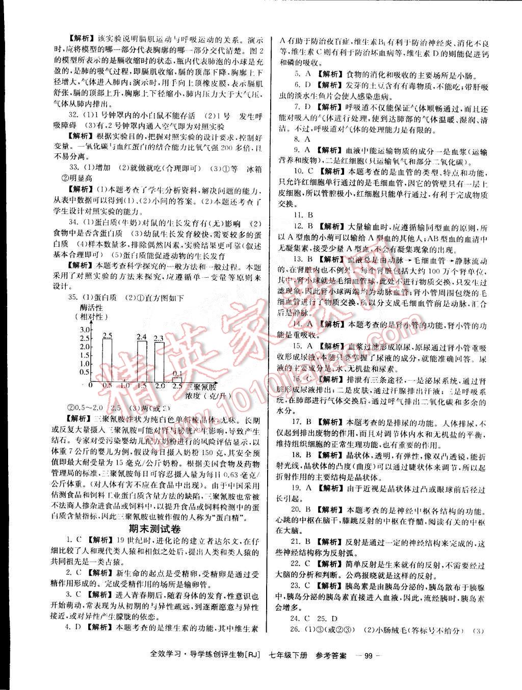 2015年全效學習七年級生物下冊人教版 第15頁