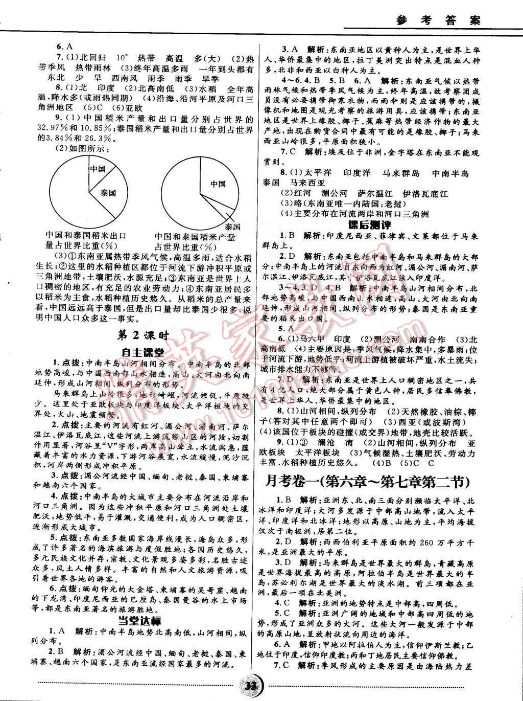 2015年奪冠百分百初中精講精練七年級地理下冊人教版 第5頁