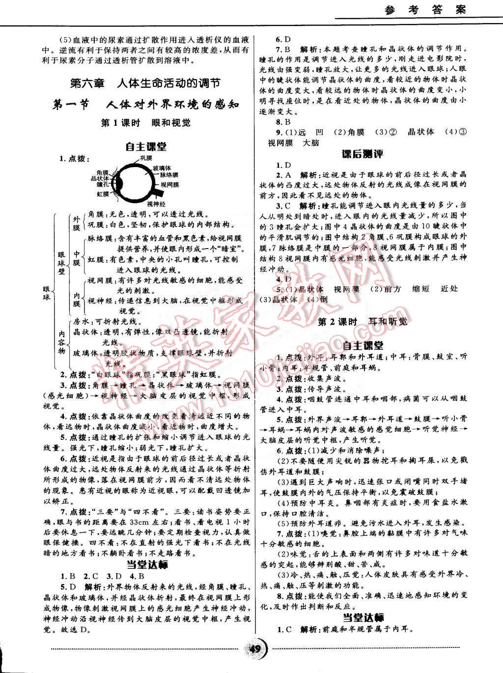 2015年奪冠百分百初中精講精練七年級生物下冊人教版 第13頁