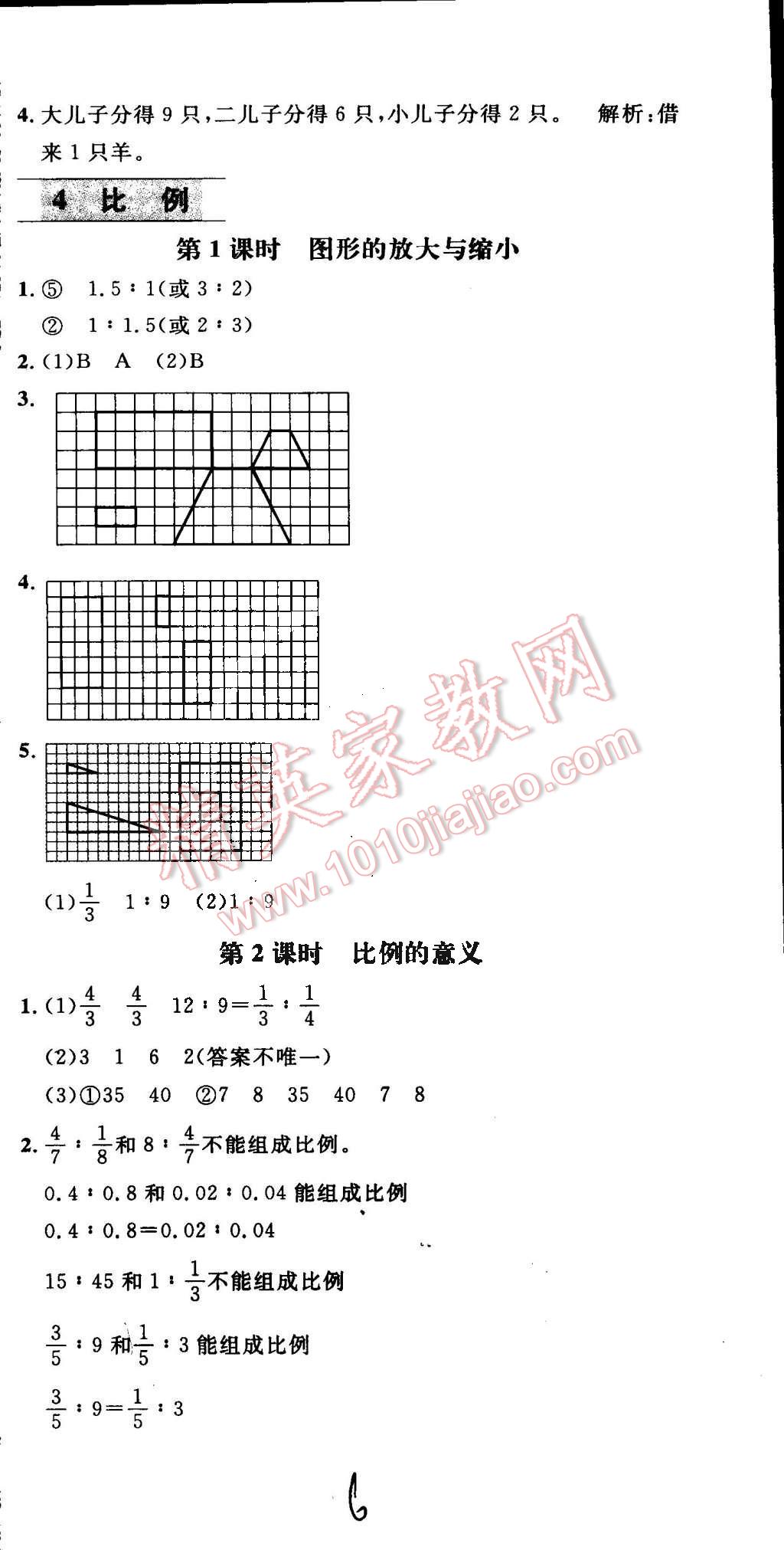 2016年鐘書(shū)金牌新教材全練六年級(jí)數(shù)學(xué)下冊(cè)蘇教版 第6頁(yè)