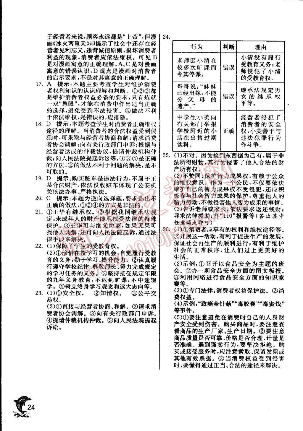 2015年實驗班提優(yōu)訓(xùn)練八年級思想品德下冊人教版 第56頁