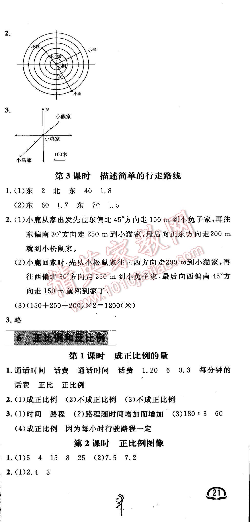 2015年鐘書金牌新教材全練六年級數(shù)學(xué)下冊蘇教版 第9頁