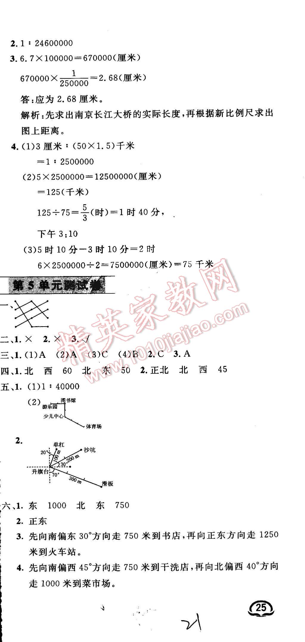 2016年鐘書(shū)金牌新教材全練六年級(jí)數(shù)學(xué)下冊(cè)蘇教版 第21頁(yè)