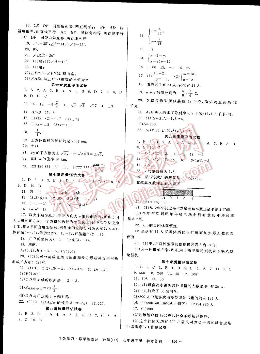 2015年全效學(xué)習(xí)七年級(jí)數(shù)學(xué)下冊(cè)人教版 第16頁