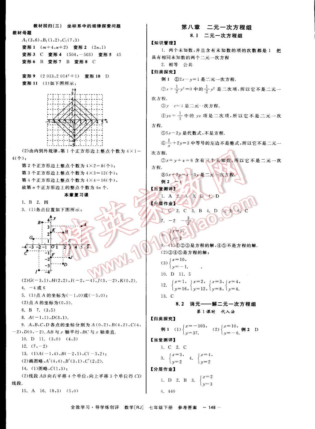 2015年全效學(xué)習(xí)七年級(jí)數(shù)學(xué)下冊(cè)人教版 第8頁