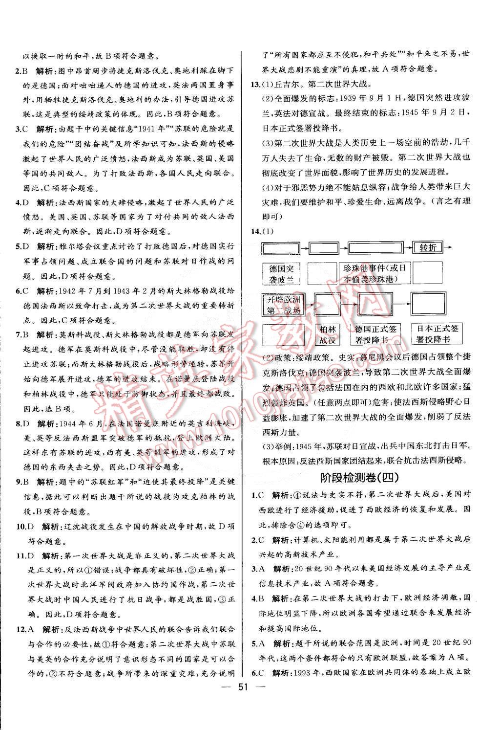 2015年同步导学案课时练九年级世界历史下册人教版 第27页