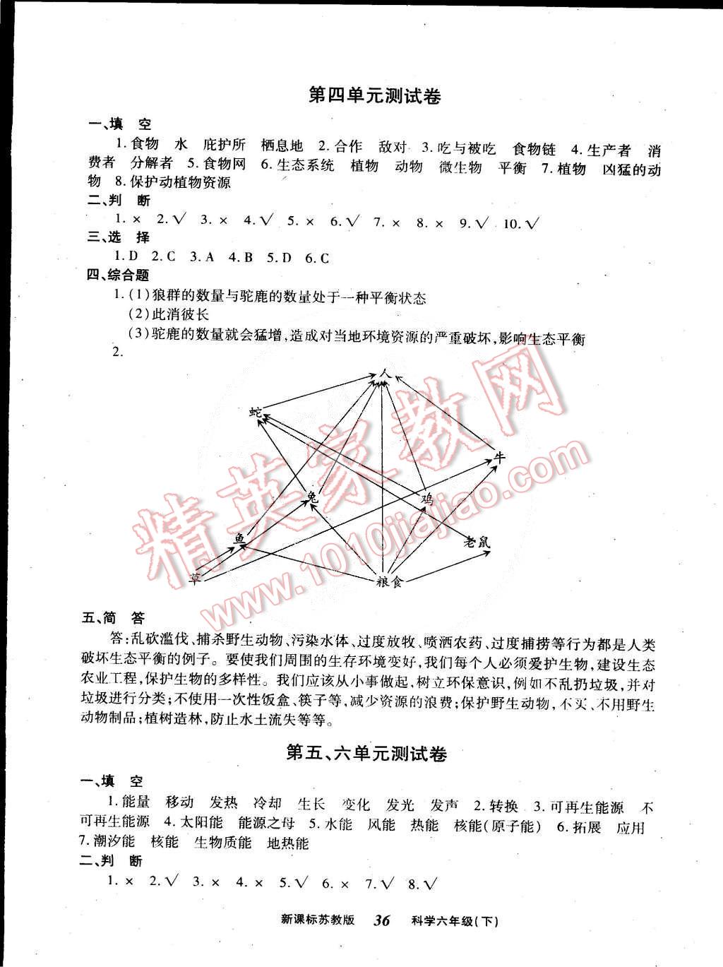 2015年優(yōu)效學(xué)習(xí)練創(chuàng)考六年級(jí)科學(xué)下冊(cè)蘇教版 第8頁