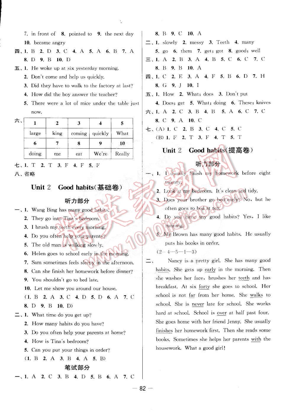 2015年新課堂單元達(dá)標(biāo)活頁卷六年級(jí)英語下冊(cè)江蘇版 第2頁