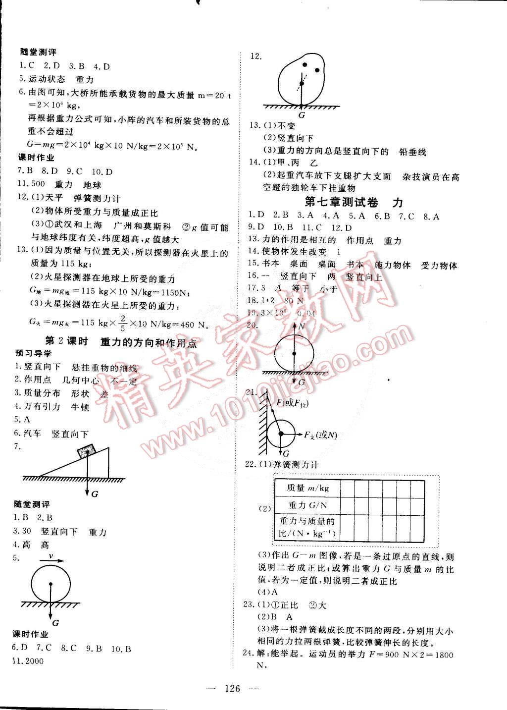 2015年351高效課堂導(dǎo)學(xué)案八年級物理下冊 第2頁