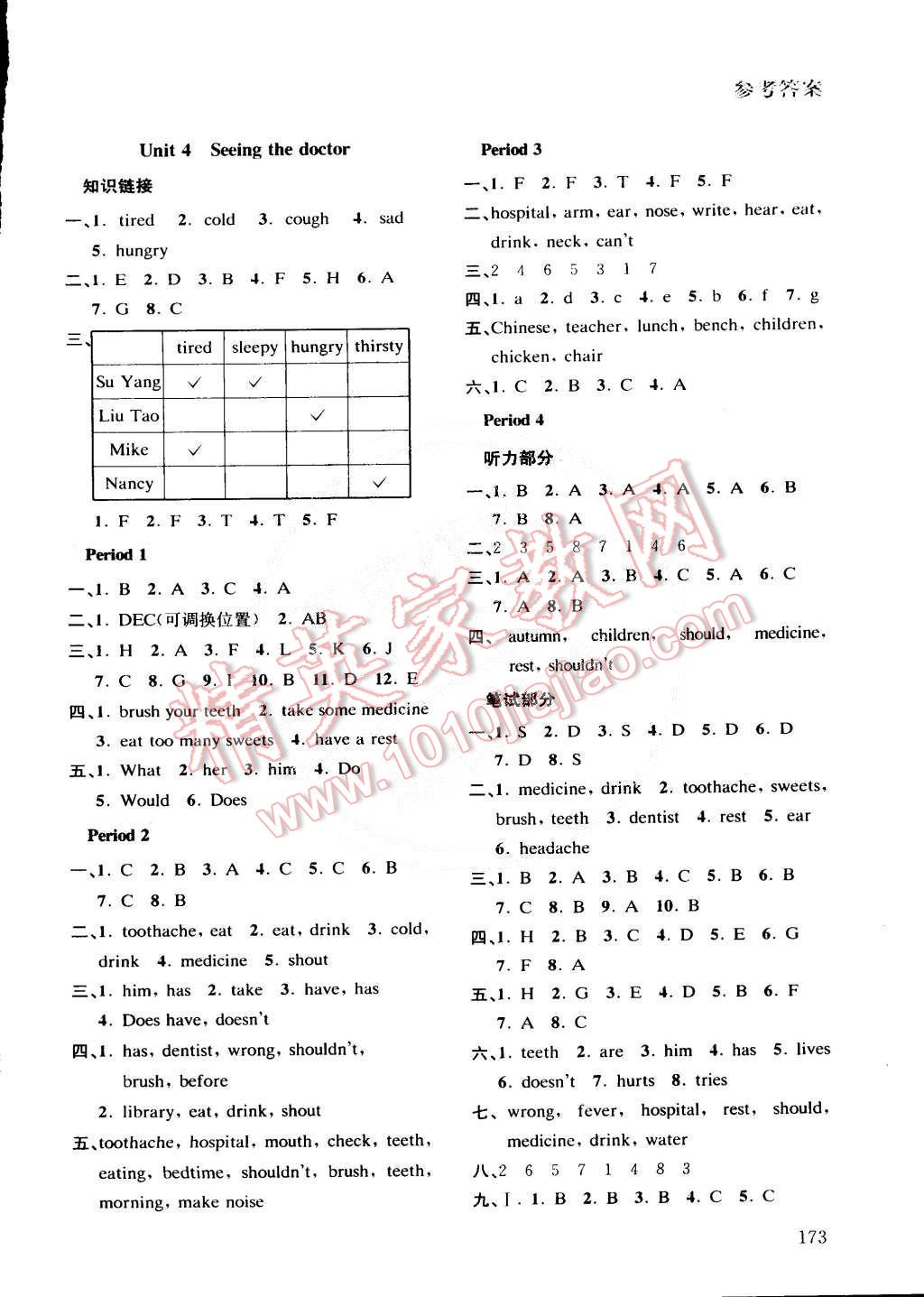 2015年課課通導學練五年級英語下冊 第4頁