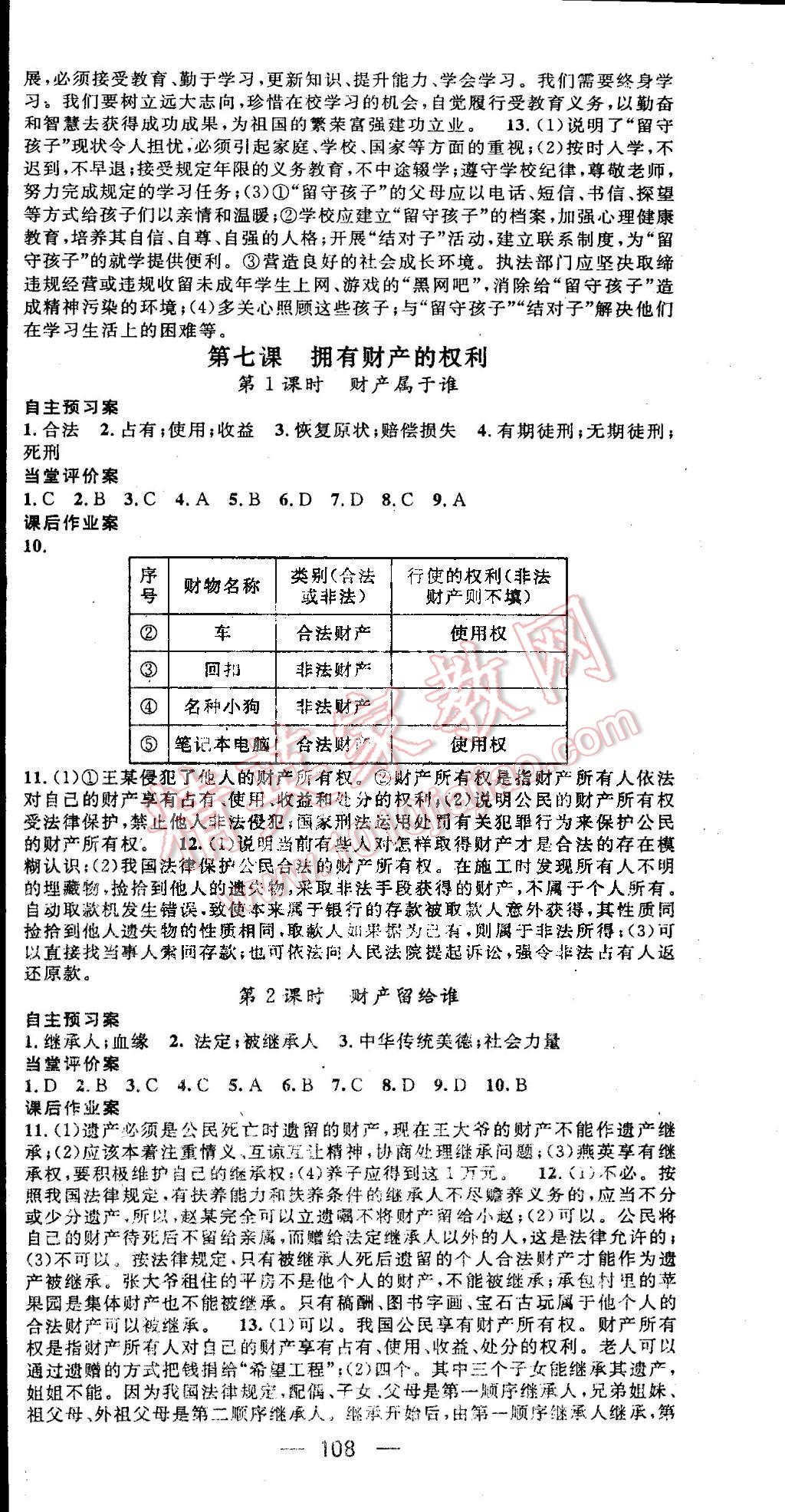 2015年名师测控八年级思想品德下册人教版 第6页