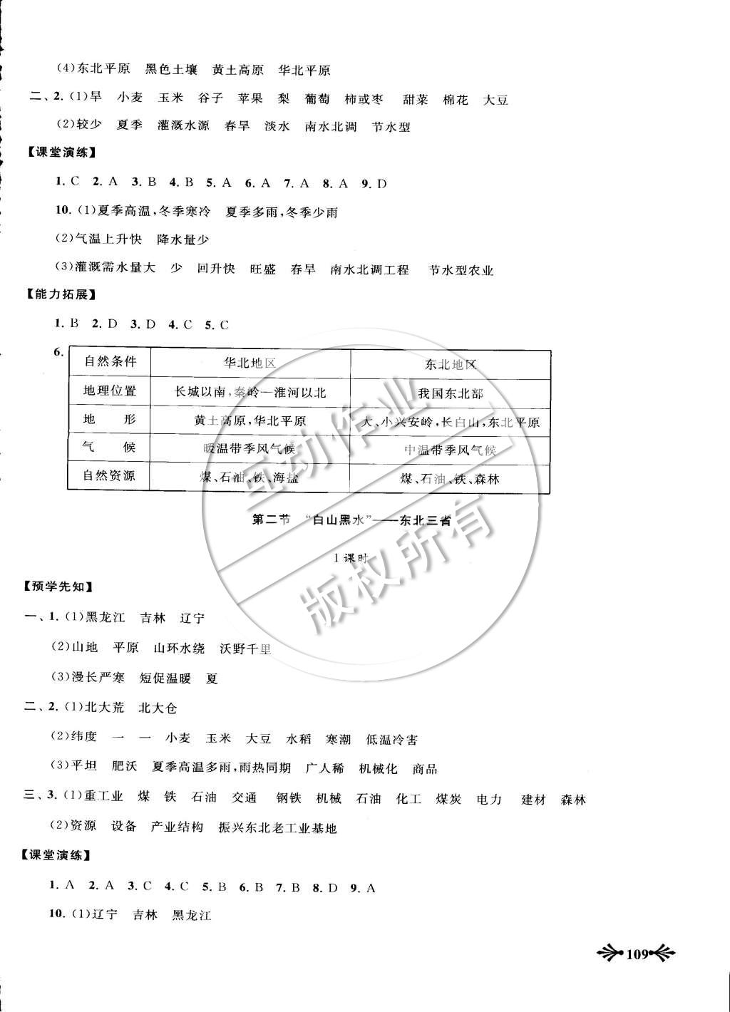 2015年自主學(xué)習當堂反饋八年級地理下冊人教版 第3頁