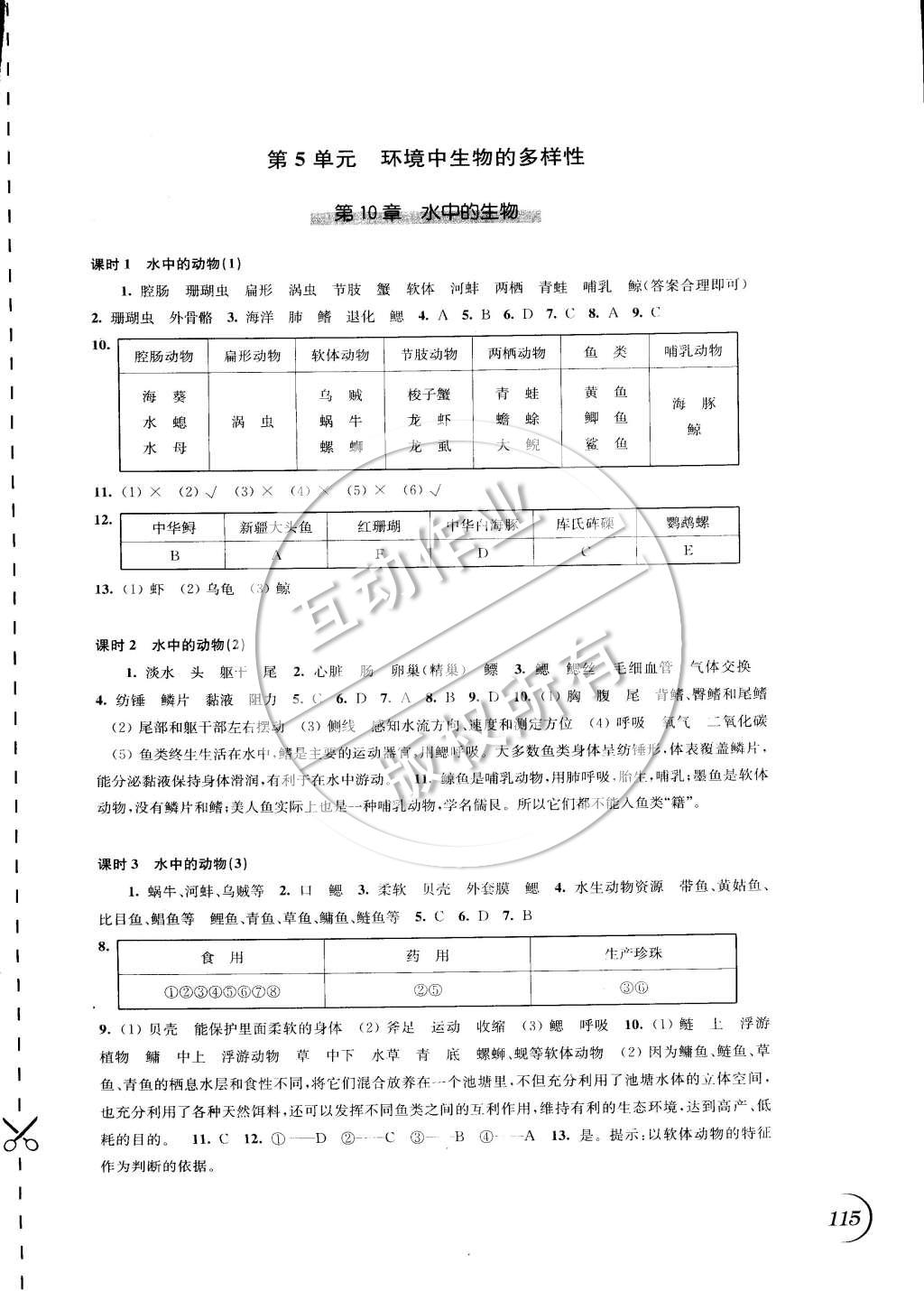 2015年同步练习七年级生物学下册苏科版 第3页