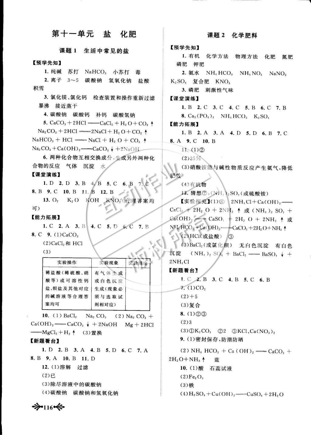 2015年自主學(xué)習(xí)當(dāng)堂反饋九年級化學(xué)下冊人教版 第7頁