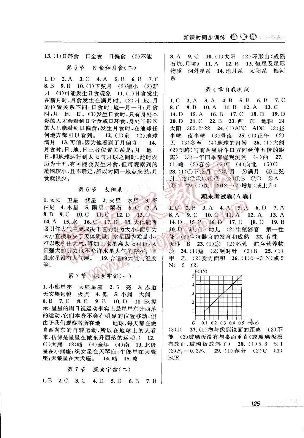 2015年當(dāng)堂練新課時(shí)同步訓(xùn)練七年級(jí)科學(xué)下冊(cè)浙教版 第7頁(yè)