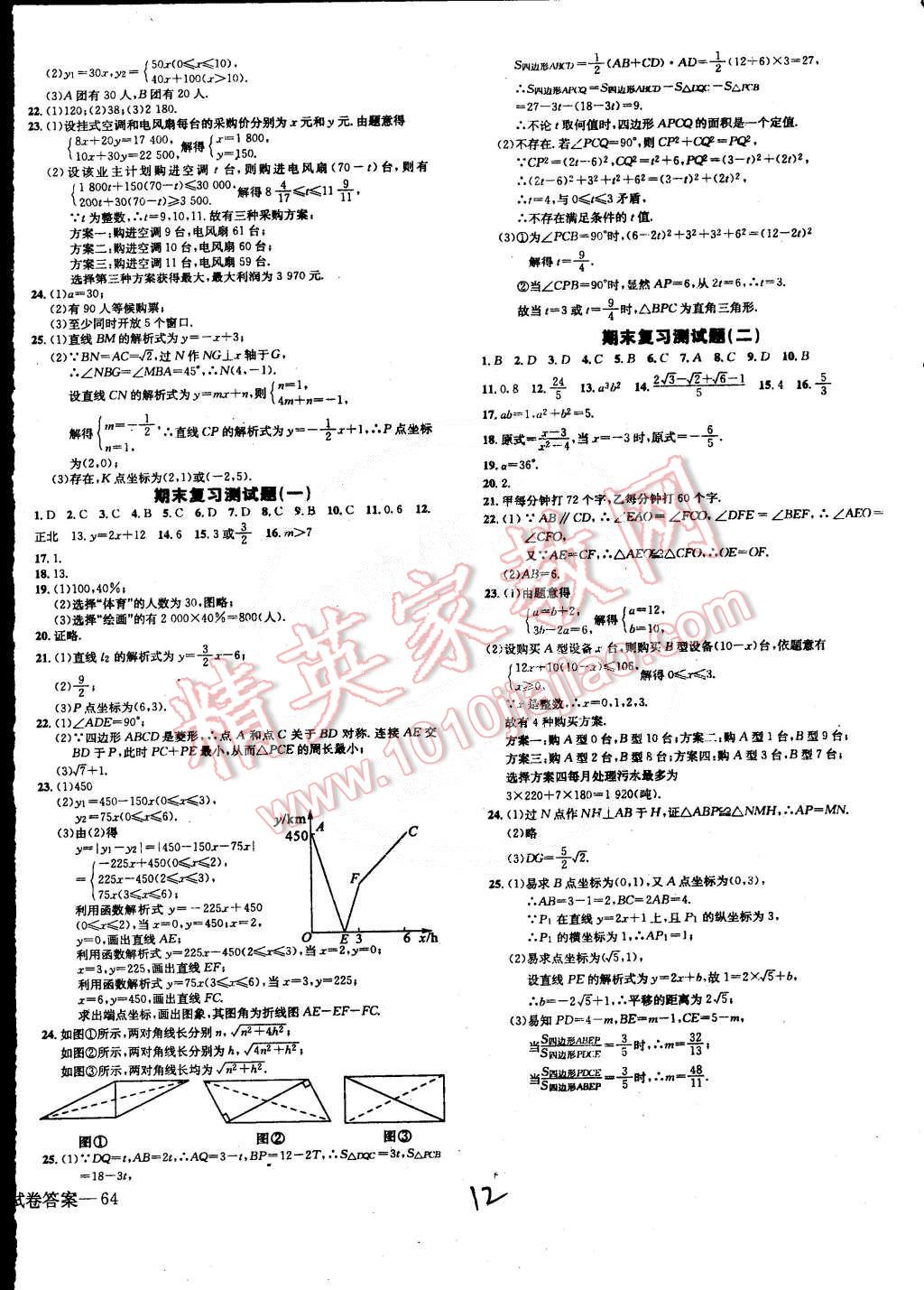 2015年同步检测金卷八年级数学下册人教版 第15页