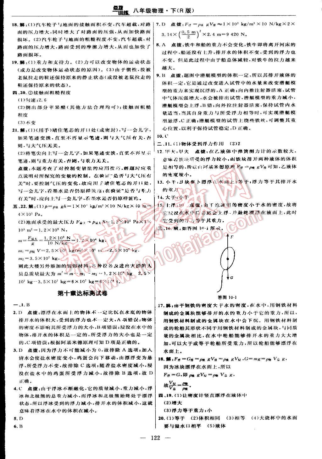 2015年點(diǎn)撥訓(xùn)練八年級(jí)物理下冊(cè)人教版 第4頁(yè)