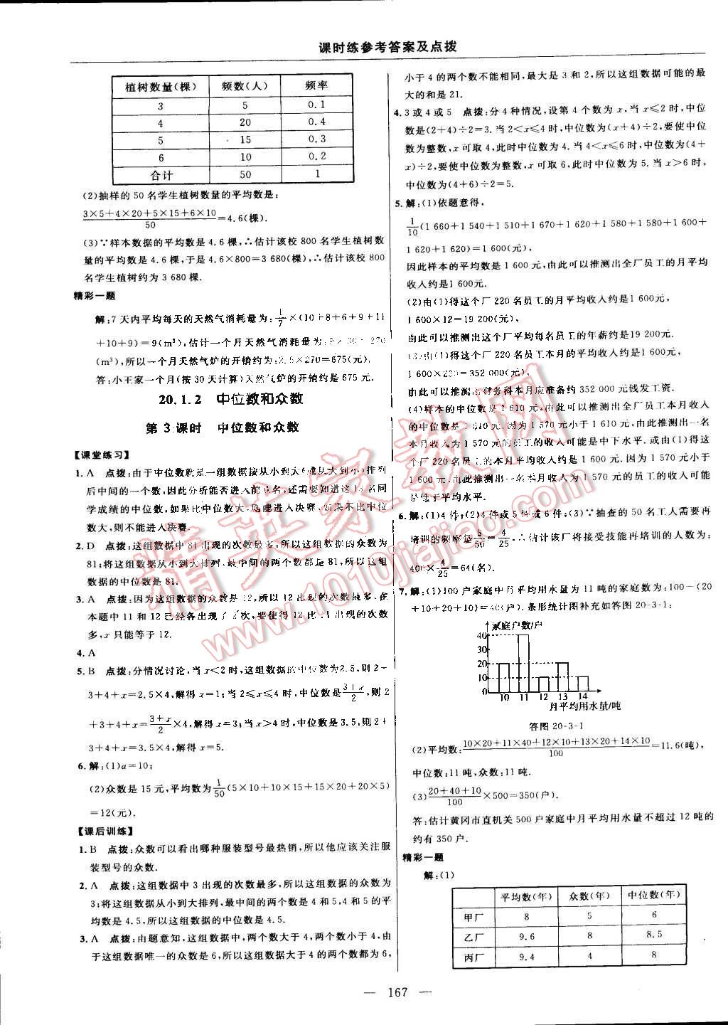 2015年點(diǎn)撥訓(xùn)練八年級數(shù)學(xué)下冊人教版 第37頁