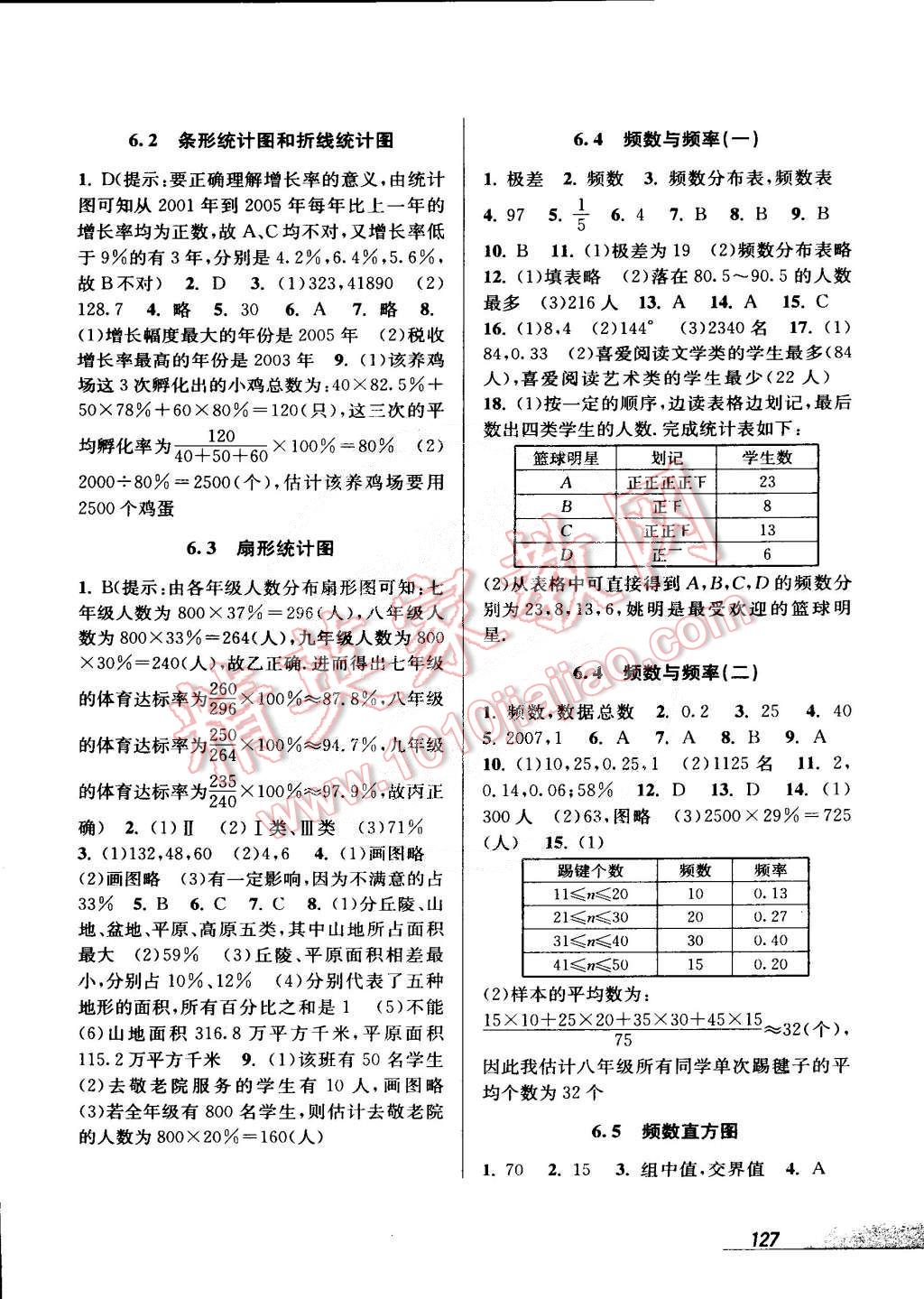 2015年當堂練新課時同步訓(xùn)練七年級數(shù)學(xué)下冊浙教版 第17頁