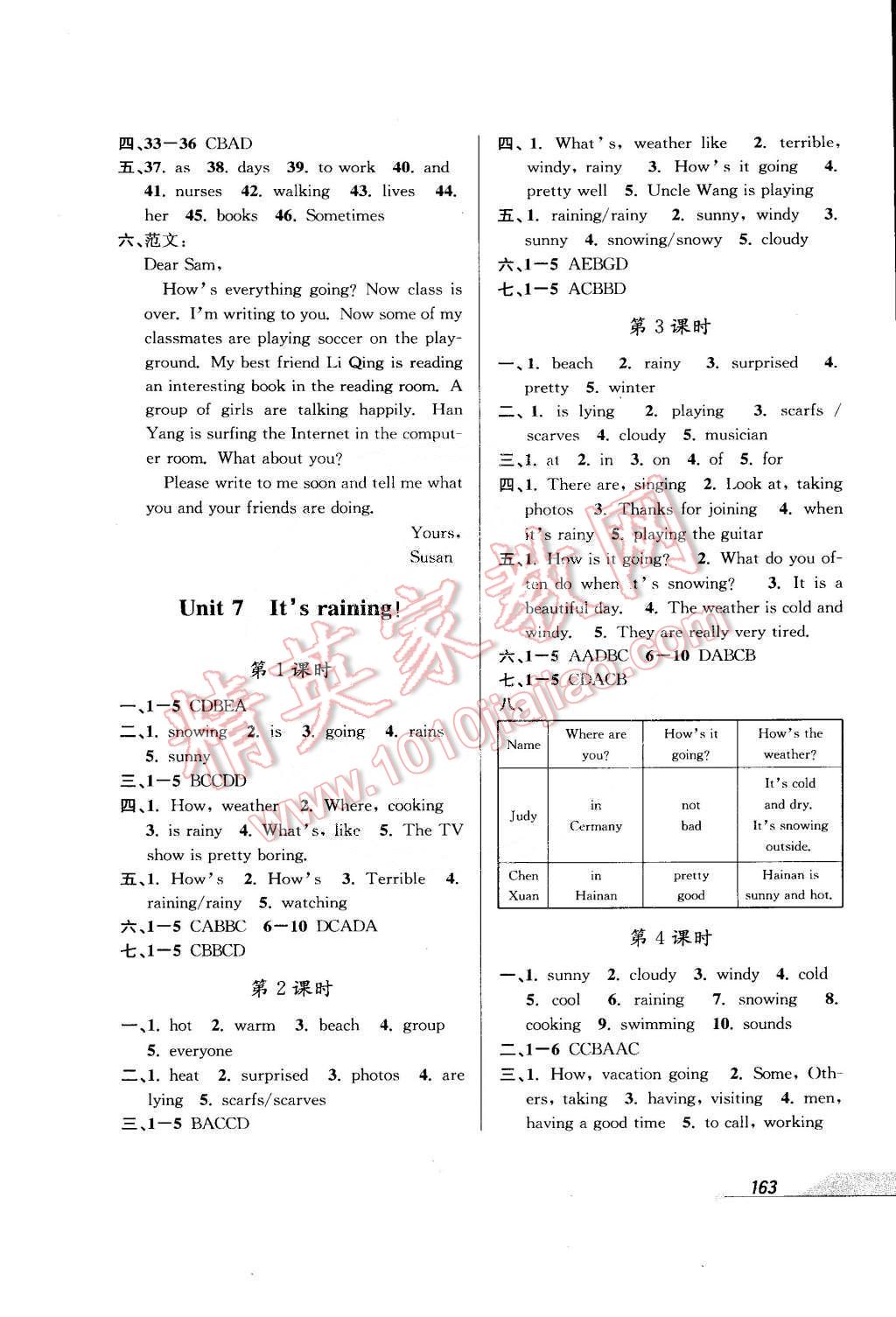 2015年當(dāng)堂練新課時(shí)同步訓(xùn)練七年級英語下冊人教版 第9頁