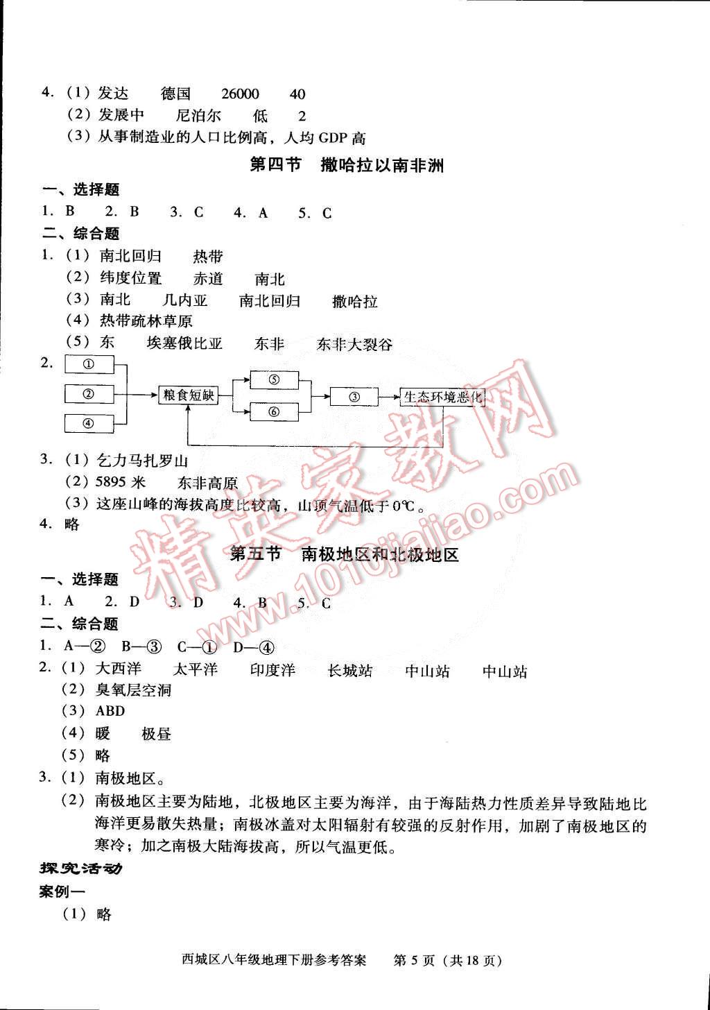 2015年學(xué)習(xí)探究診斷八年級地理下冊 第5頁