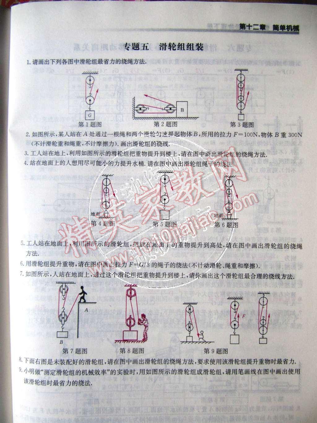 2015年乐学课堂课时学讲练八年级物理下册人教版 第122页