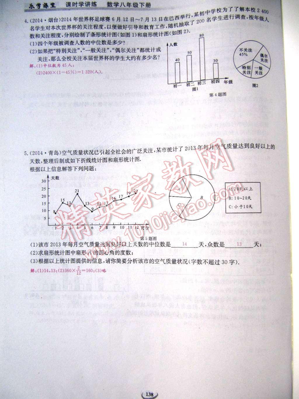 2015年樂(lè)學(xué)課堂課時(shí)學(xué)講練八年級(jí)數(shù)學(xué)下冊(cè)人教版 第138頁(yè)