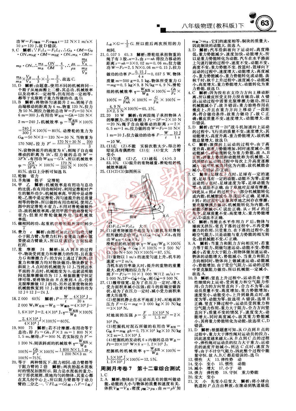 2015年轻巧夺冠周测月考直通中考八年级物理下册教科版 第15页