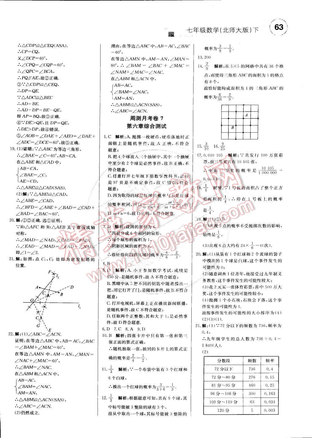 2015年輕巧奪冠周測月考直通中考七年級數(shù)學(xué)下冊北師大版 第15頁