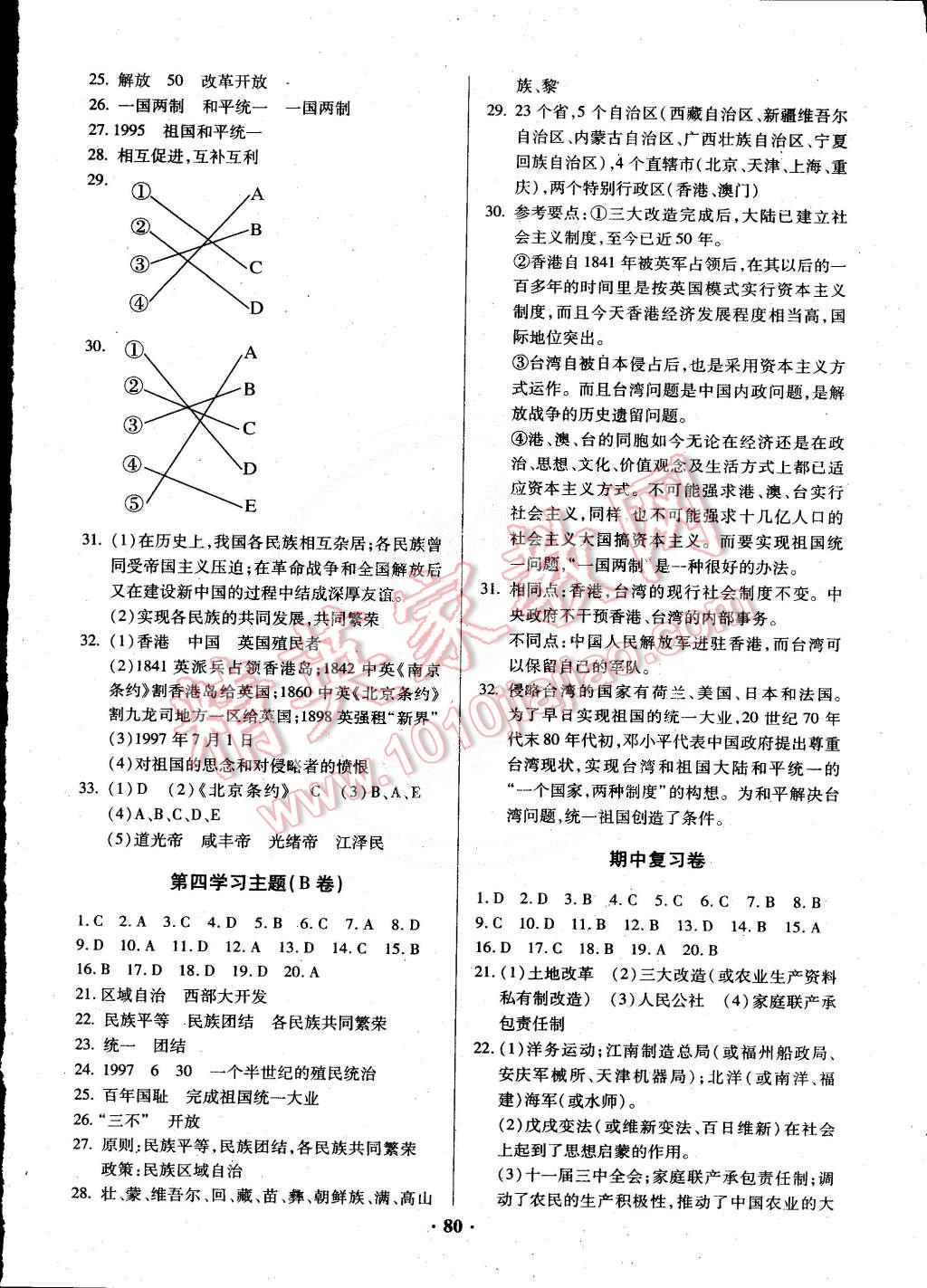 2015年优化夺标单元测试卷八年级历史下册川教版 第4页