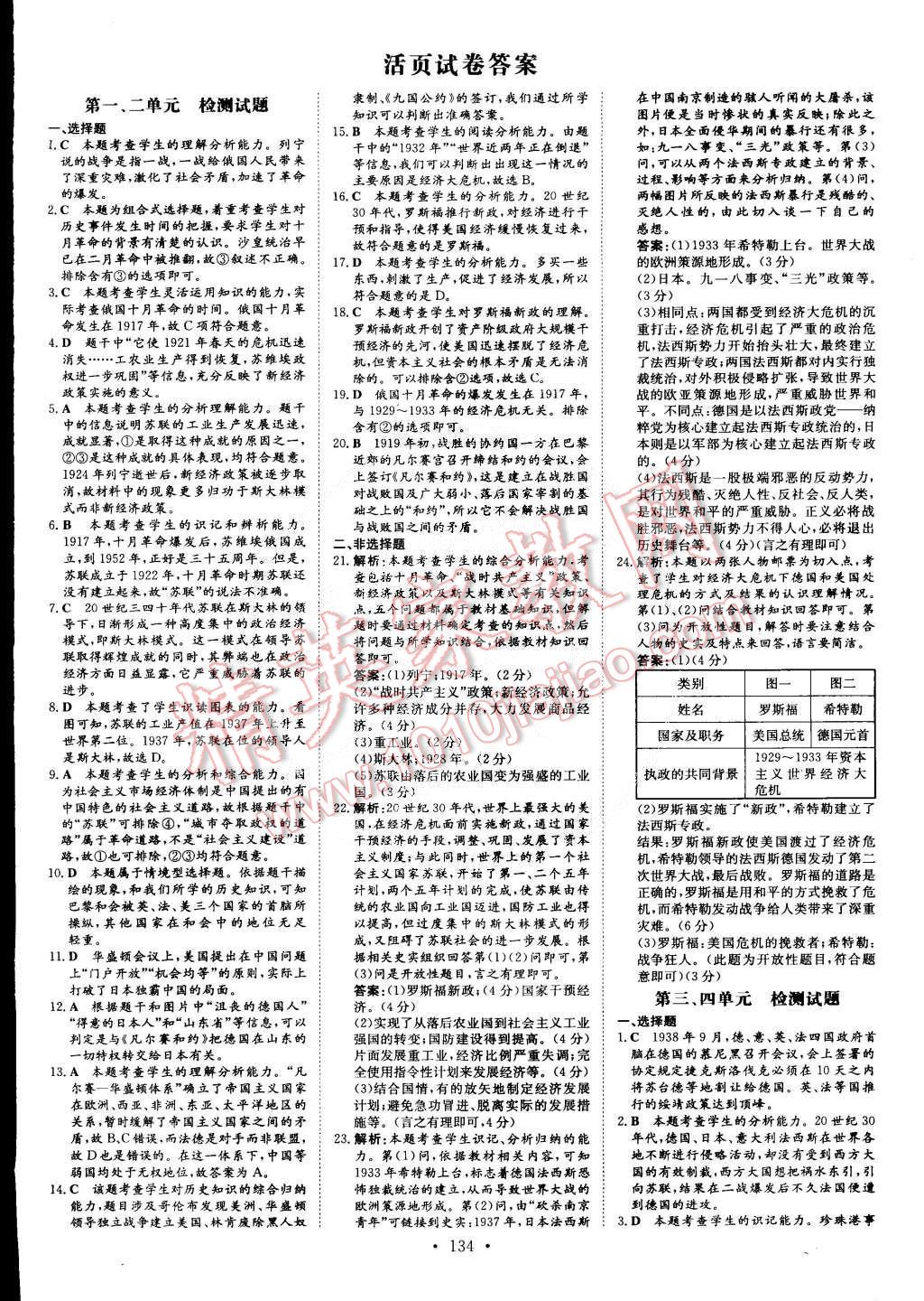 2015年初中同步學(xué)習(xí)導(dǎo)與練導(dǎo)學(xué)探究案九年級歷史下冊 第12頁