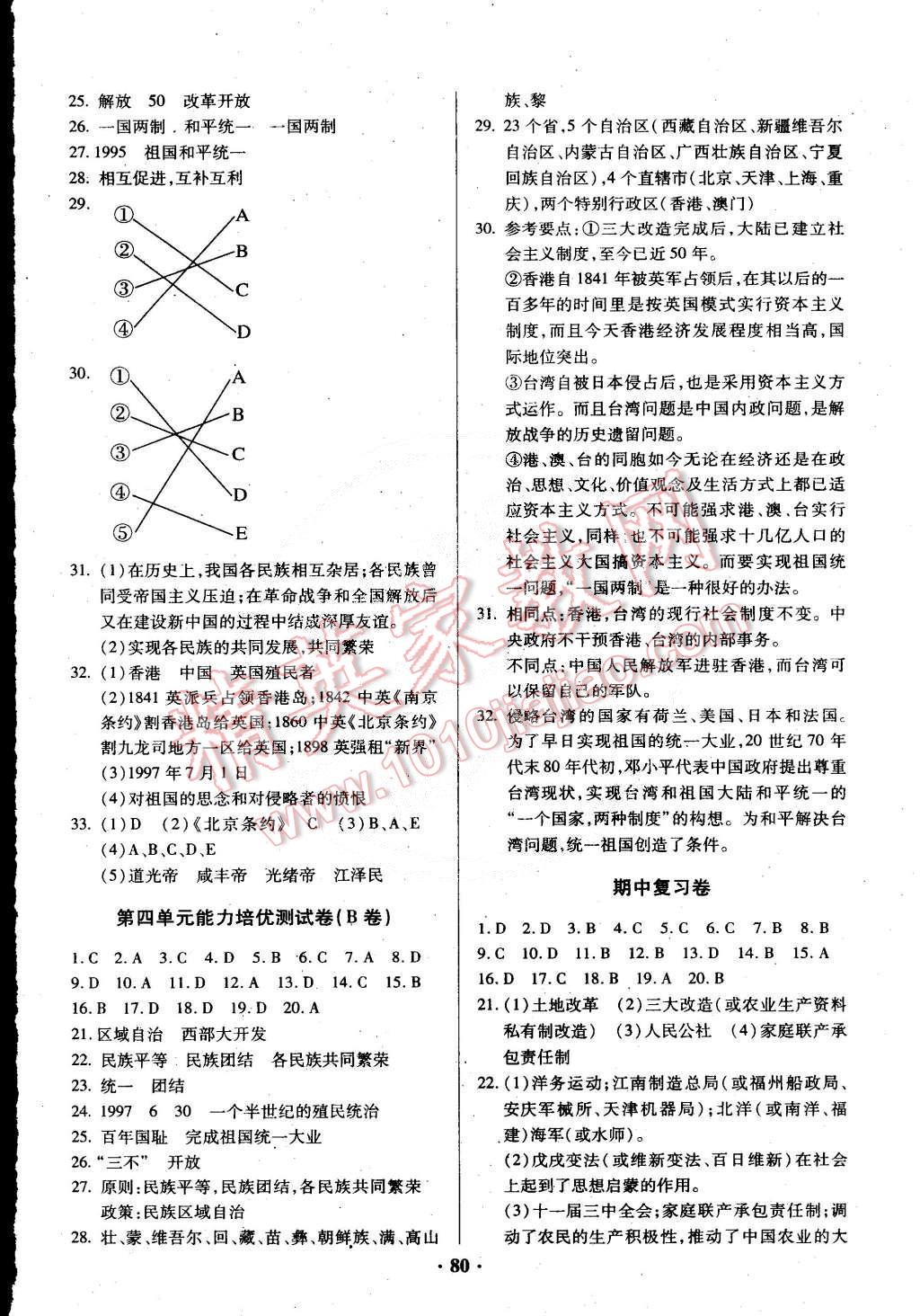 2015年优化夺标单元测试卷八年级历史下册人教版 第4页