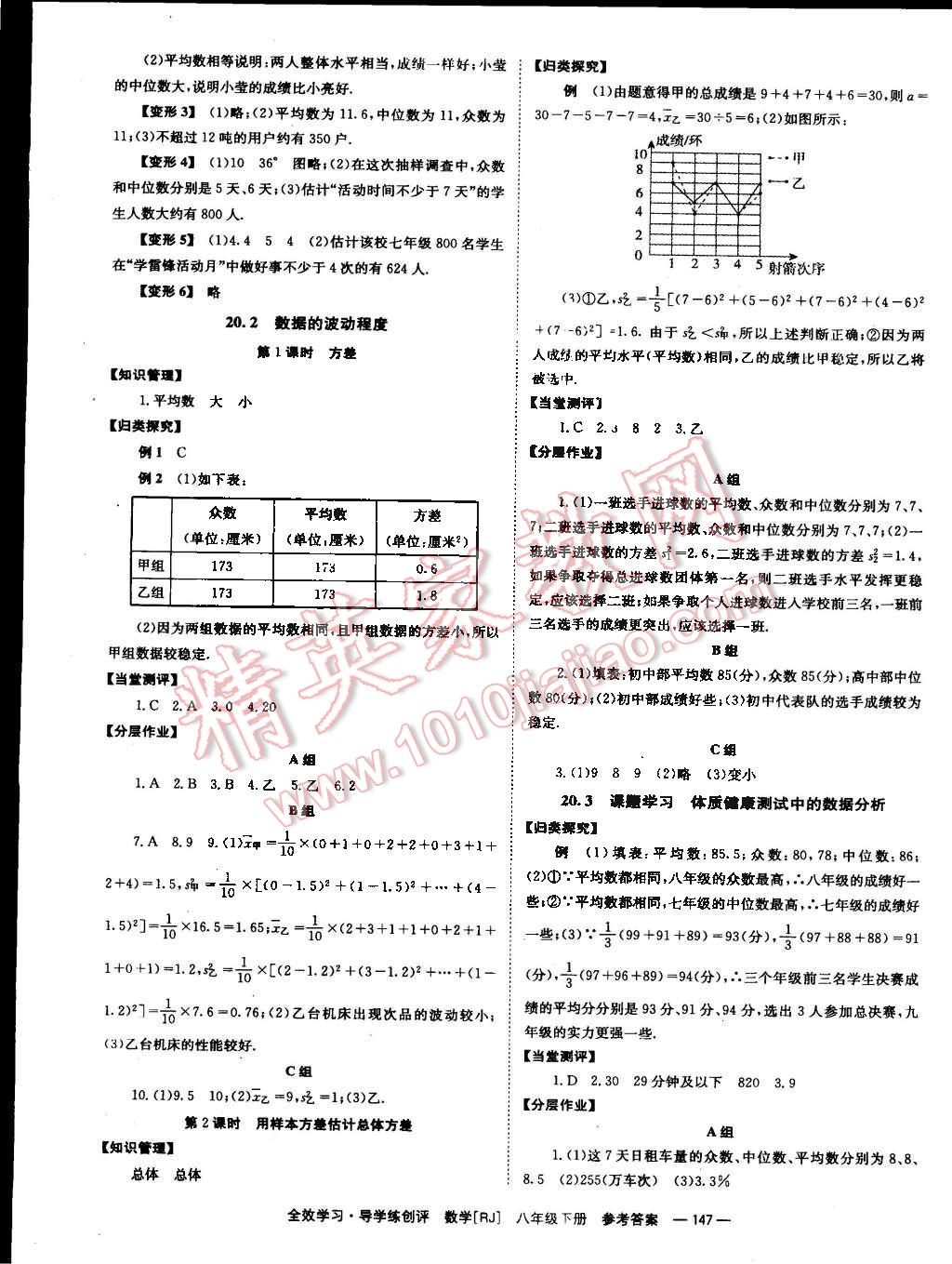 2015年全效學(xué)習(xí)八年級(jí)數(shù)學(xué)下冊(cè)人教版 第11頁