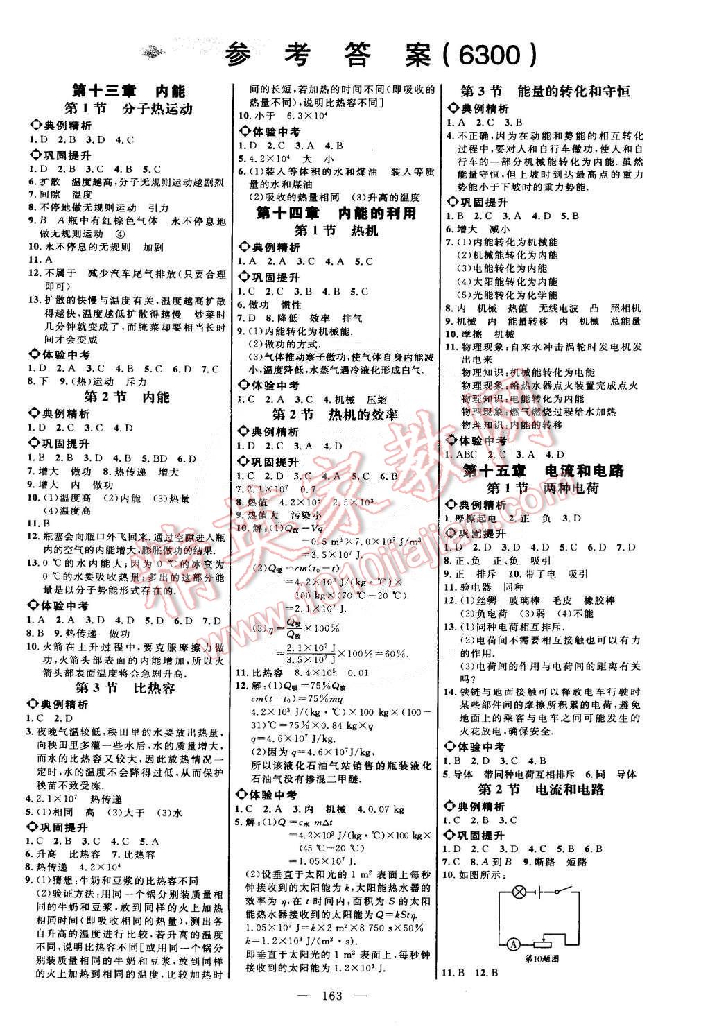 2014年細(xì)解巧練九年級(jí)物理全一冊(cè)人教版 第1頁