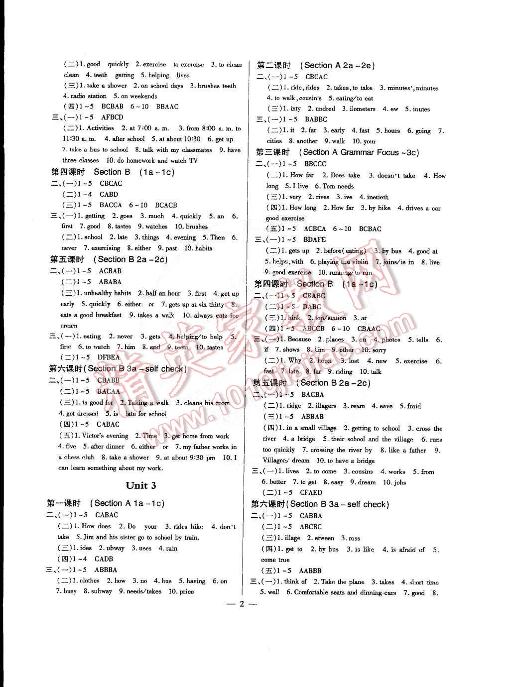 2015年英语风向标七年级下册 第2页