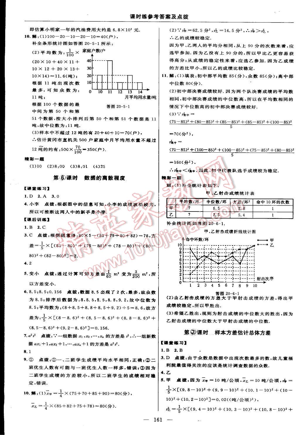 2015年點撥訓(xùn)練八年級數(shù)學(xué)下冊滬科版 第71頁