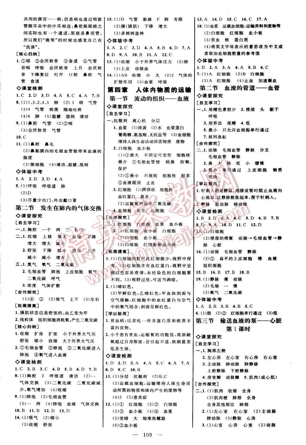 2015年細(xì)解巧練七年級生物下冊人教版 第3頁