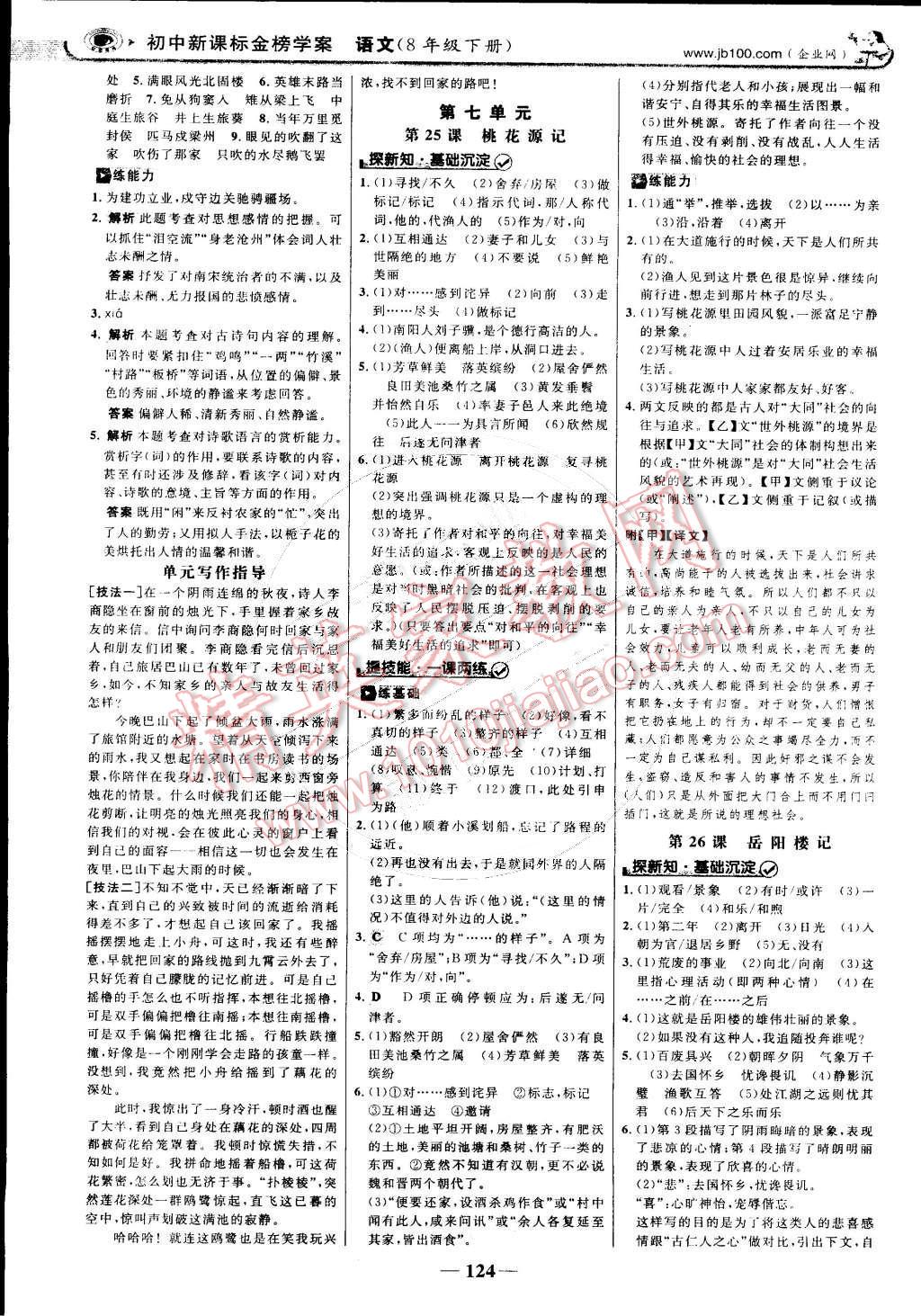 2015年世紀(jì)金榜金榜學(xué)案八年級(jí)語(yǔ)文下冊(cè)語(yǔ)文版 第15頁(yè)