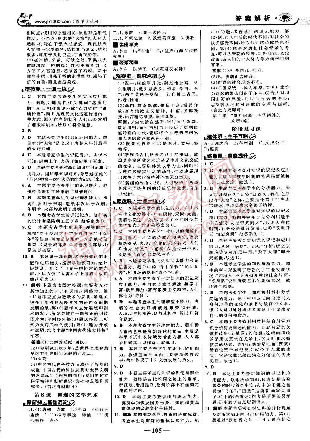 2015年世紀(jì)金榜金榜學(xué)案七年級歷史下冊北師大版 第4頁